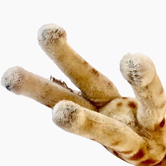 Vintage Steiff Giraffe Mohair Plush 11" Missing Button & Tag - Picture 9 of 13